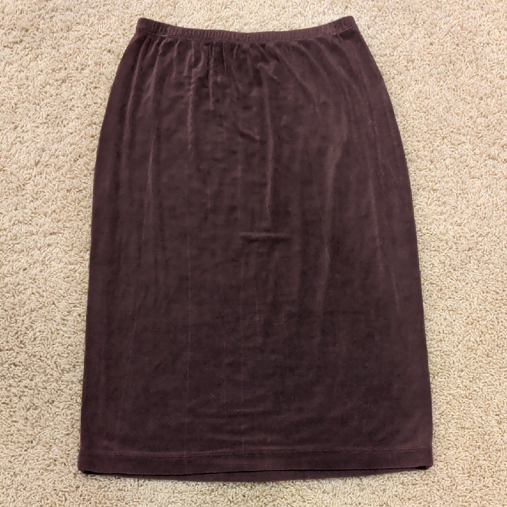 Chico's Rich Brown Traveler's Skirt S
